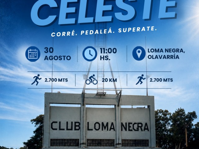 Se viene el �Duatl�n celeste� en el Club Loma Negra